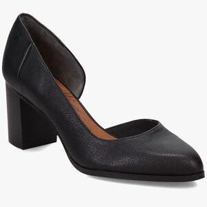 Zodiac Gracie Women’s Leather Block D’orsay Leather Heels Black pump Size 6M